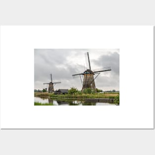 Kinderdijk Windmill - The Netherlands Posters and Art